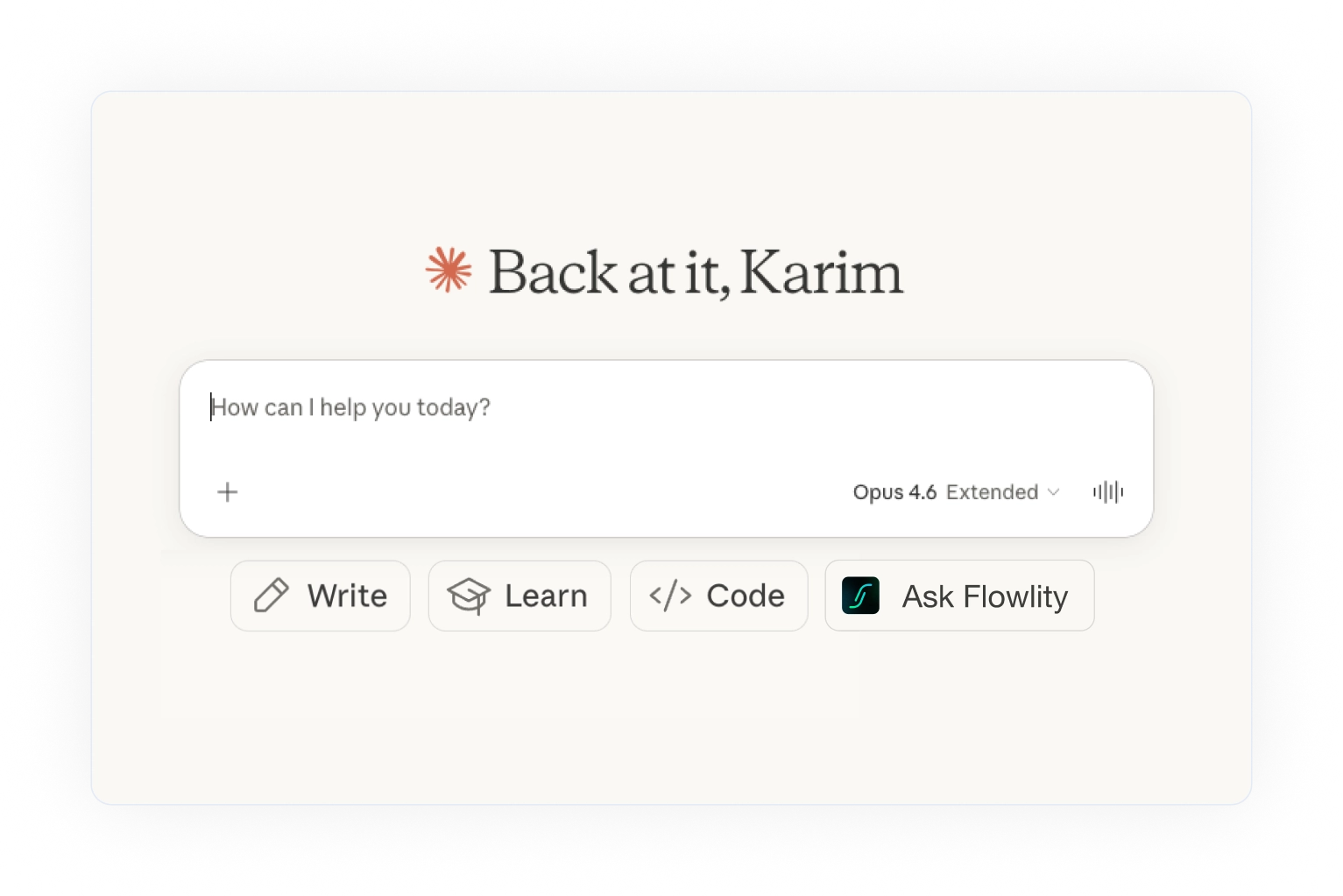 Claude interface showing the Ask Flowlity connector